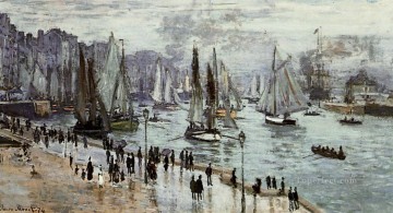  Arco Pintura al %C3%B3leo - Barcos pesqueros que salen del puerto de Le Havre Claude Monet